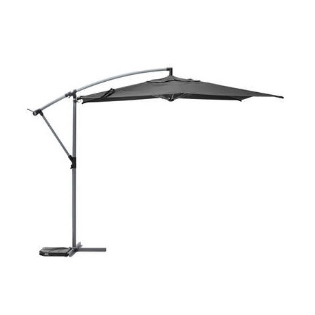 Parasol de acero excéntrico 3 metros pizarra