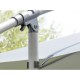 Parasol de acero excéntrico 3 metros pizarra