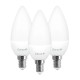 Bombilla vela LED E14 8W 810m 4000K Pack 2+1