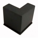 Esquina rectangular negra para copete de cocina