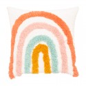 Cojín infantil arco iris de algodón 38x6x38cm