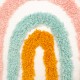 Cojín infantil arco iris de algodón 38x6x38cm