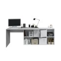 Mesa escritorio blanco cemento 74x136x139cm