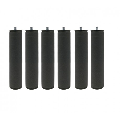 Pack 6 patas redondas de 27cm para somier y base tapizada
