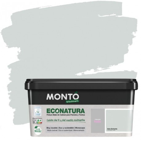 Pintura econatura gris elefante 4lt.