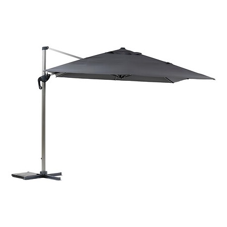 Parasol de aluminio excéntrico 3x4m pizarra