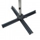Parasol de aluminio excéntrico 3x4m pizarra