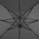 Parasol de aluminio excéntrico 3x3 metros Cayo pizarra