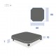 Base parasol 90kg. Con ruedas
