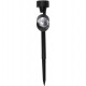 Baliza solar LED lateral negra