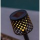 Baliza solar LED Gretita negro