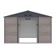 Cobertizo de metal Surrey imitación madera 380x226x340cm 13m2