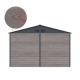Cobertizo de metal Surrey imitación madera 380x226x340cm 13m2