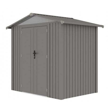 Cobertizo de metal Grunewald gris 240x168x220cm 4,03m2