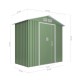 Cobertizo de metal Light Verde 196x131x196cm 2,57m2