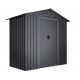 Cobertizo de metal Light Antracita 196x131x196cm 2,57m2