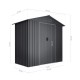 Cobertizo de metal Light Antracita 196x131x196cm 2,57m2