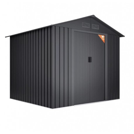 Cobertizo de metal Light Antracita 261x202x202cm 5,27m2