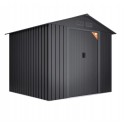 Cobertizo de metal Light Antracita 261x202x202cm 5,27m2