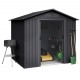 Cobertizo de metal Light Antracita 261x202x202cm 5,27m2