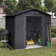 Cobertizo de metal Light Antracita 261x202x202cm 5,27m2