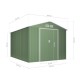 Cobertizo de metal Light Verde 258x313x202cm 8,08m2