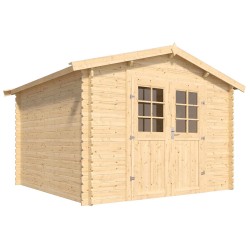 Cobertizo de madera Vallo 310x302x226cm 7,5m2