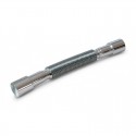 Tubo extensible orientable cromado para sifón