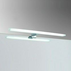 Aplique LED cromo Round para espejo de baño