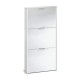 Zapatero 3 trampones blanco brillo 60x22x113cm