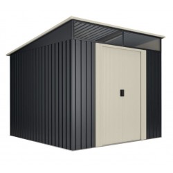 Cobertizo de metal Malmo 239x236x203cm