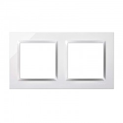 Marco doble para enchufe empotrable S-10