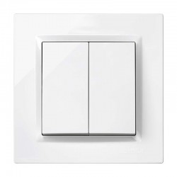 Conmutador/interruptor doble empotrable S-10