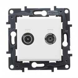 Toma intermedia R-TV-SAT empotrable Niloe Step Legrand