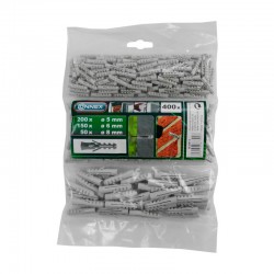 Set de tacos 5x25-6x30-8x40mm 400uds. Conmetall