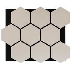 Revestimiento de pared azulejo tejido beige MDF 56x69cm