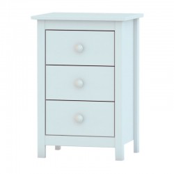 Mesita 3 cajones blanca Tabac