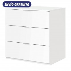 Cómoda 3 cajones blanco 77x38x80cm