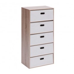 Cómoda/cajonera con 5 cestas 50x30x100cm
