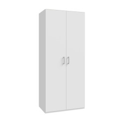 Armario 2 puertas abatibles blanco 89x54x211cm