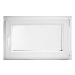 Ventana PVC 1 hoja 88x58cm derecha