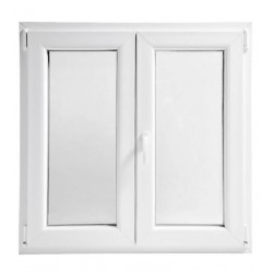 Ventana PVC 2 hojas 118x110cm derecha