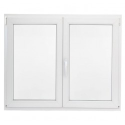 Ventana PVC 2 hojas 120x100cm derecha