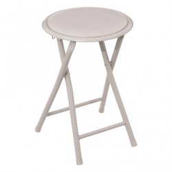 Taburete plegable de cocina taupe