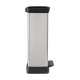 Cubo de basura 50L con pedal plata Decobin