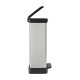 Cubo de basura 50L con pedal plata Decobin