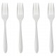 Set de 4 tenedores inox