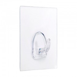 Colgador adhesivo reutilizable transparente 47x60mm