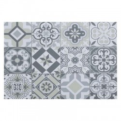 SALVAPLATOS VINILO MOSAICO GRIS 45X30CM