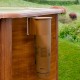 Piscina de acero acabado madera ovalada Sicilia Gre altura 120